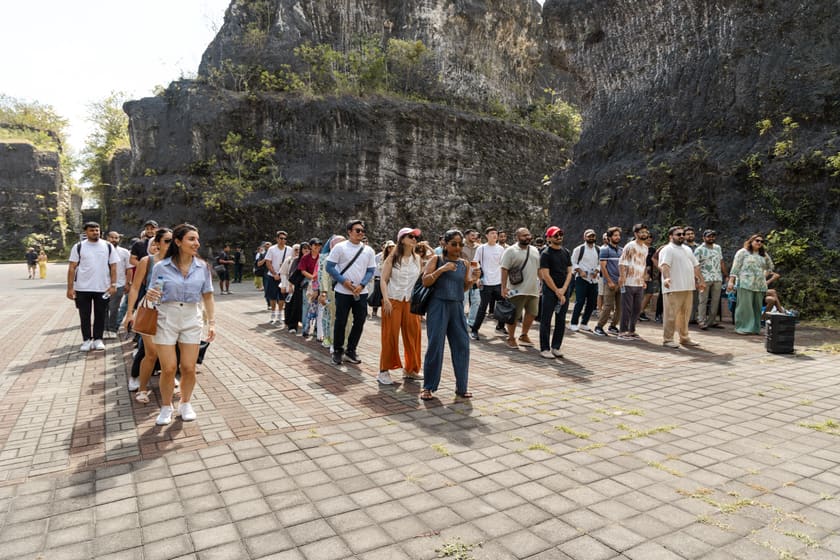 Fasset team on an offsite walk in Bali